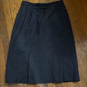Harve Benard Black Pinstripe Pencil Skirt